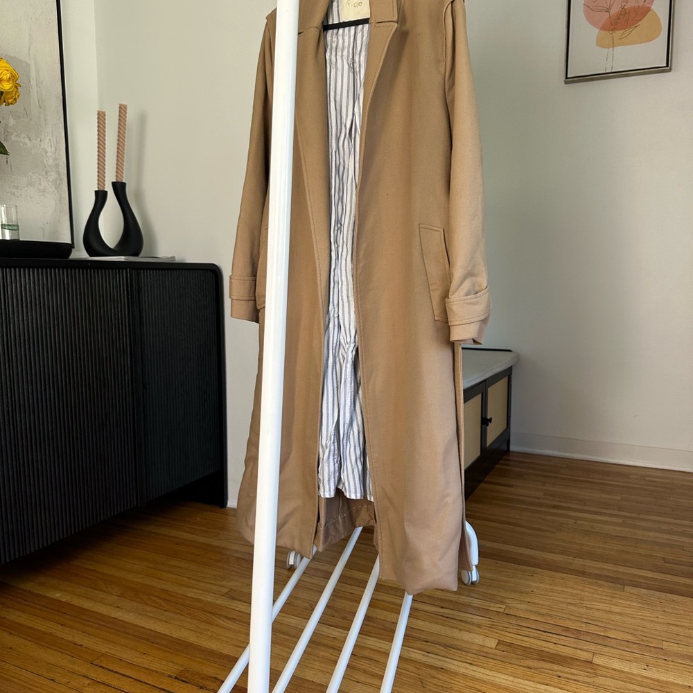 Maje Tan Trench Coat